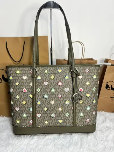 Cartera Michael Kors Monograma Verde 35F5STVT3U