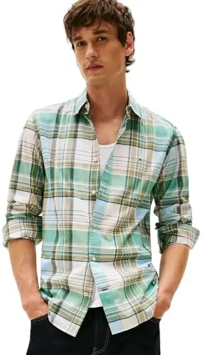 Camisa Cuadros Manga Larga Tommy Hilfiger XM05182